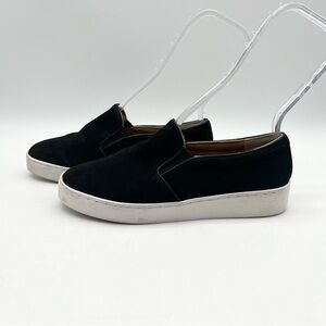 Vionic Kimmie Slip-on Sneaker Loafer Comfort Shoes Nubuck Leather Black Size 6